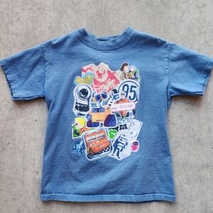 Disneyland Resort Pixar (1995 Toy Story to Various) Blue Shirt Kids Size‎ XS